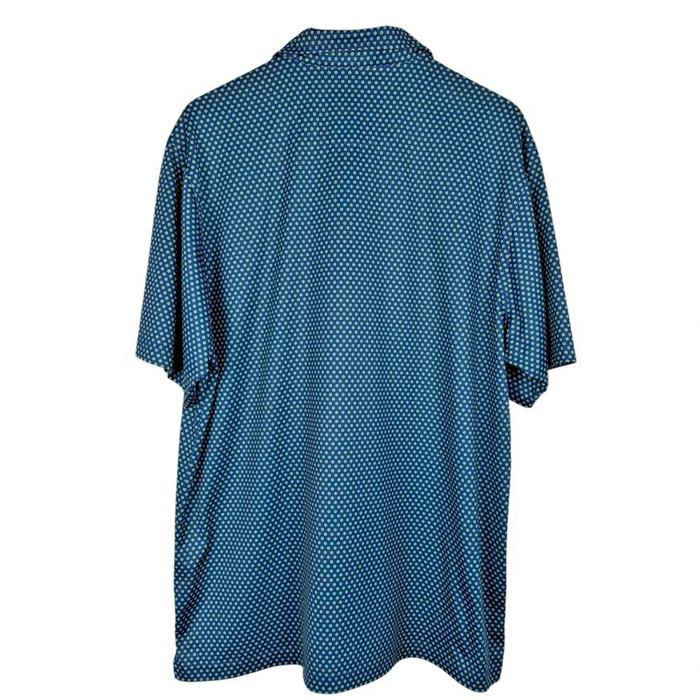 Donald Ross Golf Polo Shirt Mens Large Blue Green Preppy Vacation Resort‎ Active